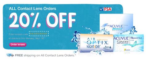 Apr 1, 2019 · Walgreens [ walgreens.com] has 30% off contact lenses + free shipping with code NEW30. Get Deal at Walgreens. Copy Link To Share. Add Comment. Report Expired. Reply. Created 04-01-2019 at 09:27 AM by cdsdla. in Contacts & Glasses (3) Get Walgreens Coupons. If you purchase something through a post on our site, Slickdeals may get a small share of ... . 