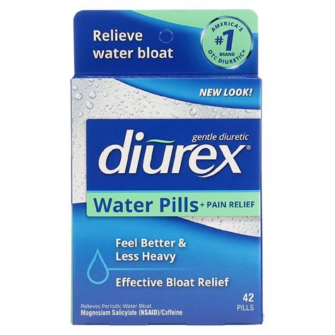 Walgreens water pills. For many women, over-the-counter (OTC) products such as pain relief pills, diuretics, and heating pad and patches can help relieve symptoms of cramps and bloating. All of these types of products are available for purchase in stores and online at Walgreens. How to relieve menstrual pains. There are many possible solutions to help relieve ... 