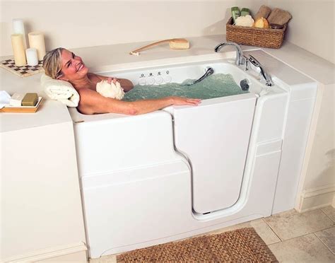 Walk bathtubs seniors. A basic walk-in tub with only standard safety features can cost anywhere from $2,000 to $5,000. If you are looking for a walk-in tub with special features, such as wheelchair accessibility or whirlpool jets, you can expect the average cost to run as high as $5,000 to $15,000. Note that professional labor and installation costs an additional ... 