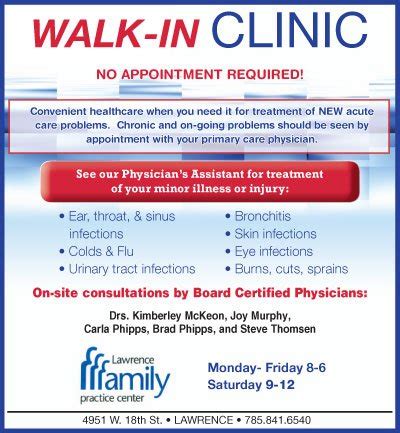 Walk in clinic lawrence ks. Things To Know About Walk in clinic lawrence ks. 