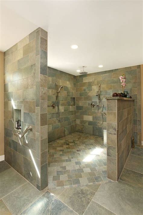 Walk in showers without doors. Each shower head can add $400 to $800 dollars to the total cost, while custom walk-in shower doors or walls typically start at $2,000. However, they are a great investment because they offer a wide range of benefits that standard showers don’t have. They’re spacious and accessible, making them perfect for people with mobility challenges or ... 