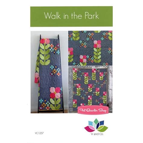 Walk in the Park Downloadable PDF Quilt Pattern V and Co. Fat