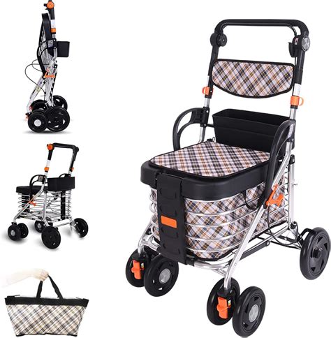 Walker shopping cart for elderly. .  ...