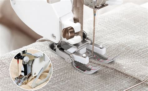 Walking foot sewing machine.  Sewing thick fabrics and multiple layers can be difficult.  Perfec...