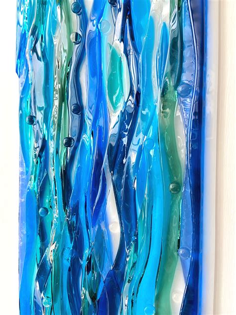 Wall Hanging Glass Art - Etsy