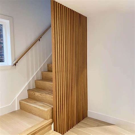 Wall slats. Jun 18, 2021 ... Instructions · Cut plywood into with 1.5 inch slats with table saw. · Lightly sand the slats with 150 grit sandpaper and orbital sander. · Sea... 
