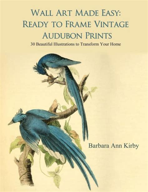 Read Wall Art Made Easy Ready To Frame Vintage Audubon Prints 30 Beautiful Illustrations To Transform Your Home By Barbara Ann Kirby