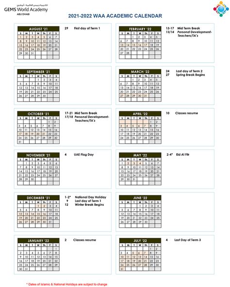 Walla Walla University Calendar