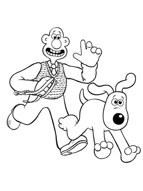 Wallace And Gromit Coloring