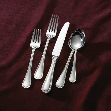 Wallace Continental Bead Stainless-Steel 65-Piece Boxed Flatware …