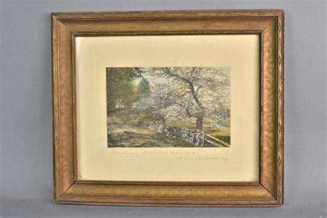 Vintage 1942 Wallace Nutting Autumn Print;country Road,birches,fall Colo. Broad Brook Connecticut Signed Wallace Nutting Photograph. Momen: Brunei Japan Occup #j1-6,j10 1942 Used £ Lot #8161. Antique 1910 Wallace Nutting "A Barre Brook" Hand Colored Photograph Sig.