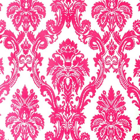 Wallpaper Damask Pink - Etsy