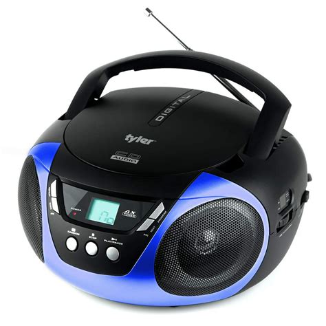 Tyler Portable Boombox CD Player AM/FM Radio Combo, Dynamic Boom Box CD  Players for Home/Outdoor Portable Stereo with Speakers, Long Antenna for  Best