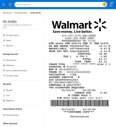 Walmart Invoice Lookup