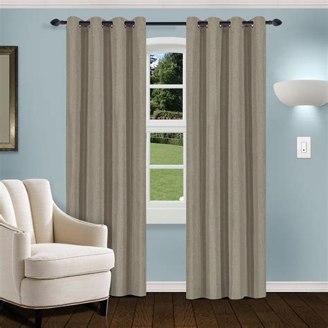 63-in Taupe Blackout Thermal Lined Back Tab Single Curtain Panel. Model # X764 .07663ZBG. Find My Store. for pricing and availability. 21. Compare. Color: Grey. Style Selections. 84-in Grey Polyester Blackout Thermal Lined Back Tab Single Curtain Panel. . 