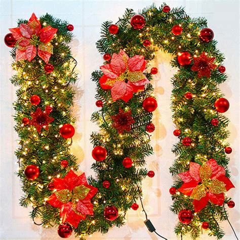 9 Ft Garland Battery Operated Flocked Christmas Tree Decoration Berry Christmas Decorative Pendant 3Pcs Winter Decorative Garland. Shipping, arrives in 3+ days. Reduced price. Now $ 2599. $28.99. Christmas Wreath, 15.76'' Christmas Wreaths for Front Door Indoor Window Wall Decor, Outdoor Christmas Decorations. 23. 