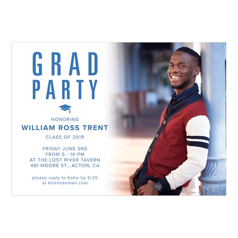 Walmart custom graduation invitations. Custom 5x7 Greeting Card, Matte, Blank Envelope with Bold and Courageous Party Invitation Design 