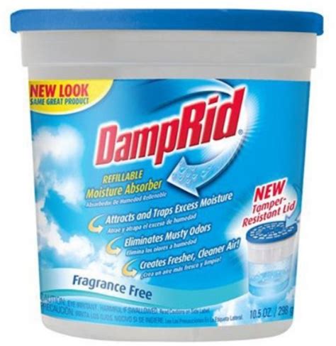 DampRid FG96 Refillable Drop-in Tab Moisture Absorber, Fresh Scent,