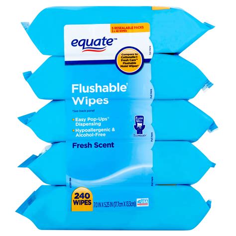2-day shipping. Now $9.95. $11.75. $19.90/100 ct. Goodwipes Flushable Butt Wipes Safe for Sensitive Skin, Cedar Scented, 1 Pack, 50 Total Wipes. 3. 2-day shipping. Buy Scott Flushable Wipes, Fragrance-Free, Soft Pack with 51 Wet Wipes Total at Walmart.com.. 