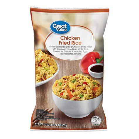 Walmart fried chicken.  Chicken fried rice should have some crunch from Menu...