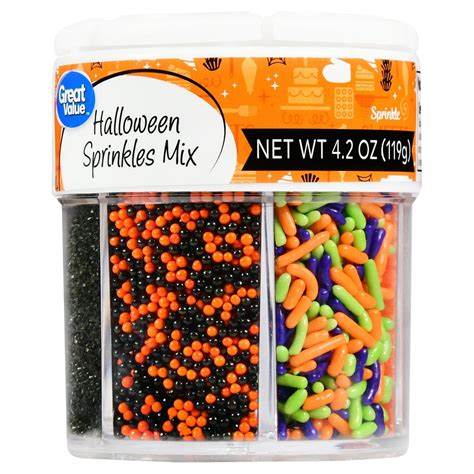 Wilton Halloween 6-Cell Dessert Sprinkles, Sugar, Jimmies an