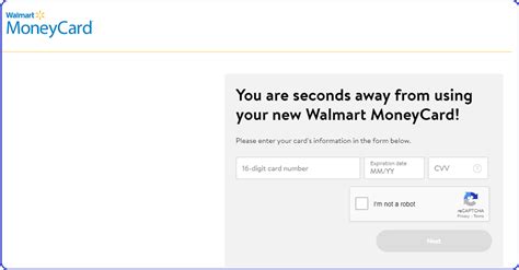 Must be 18 or older to purchase a Walmart MoneyCard. Activation requires online access and identity verification (including SSN) to open an account.. 