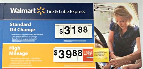 Walmart oil chnge. These services include: oil changes, tire changes, battery installation, and more. Give us a call at 631-474-3287 or drop by from to learn more about what our expert technicians can do to help or to schedule your car's checkup. 