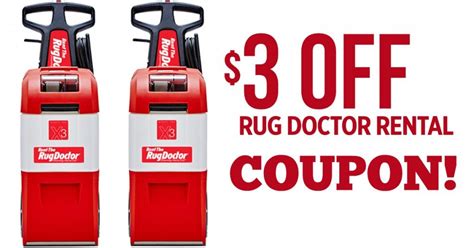 Get $3 off your next rental when you subscribe to the Rug Doctor newsletter. You can hear about new tips, future offers, and special deals. Plus, you’ll unlock this Rug Doctor …. 