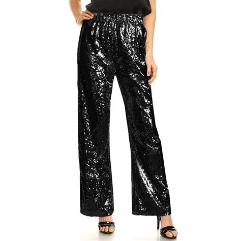 Walmart sequin pants. Women Sequin Pants Solid Color High Waist Sparkle Sexy Pencil Legging Trousers. 3.4 out of 5 stars 188. $25.99 $ 25. 99. FREE delivery on $35 shipped by Amazon. +16. Allegra K. Women's Drawstring Elastic Waist Athleisure Pants Ankle Length Satin Joggers with Pocket. 4.1 out of 5 stars 827. 