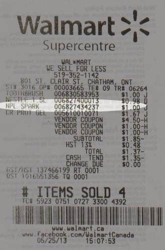 Walmart upc code on receipt. If you look at the receipt, every item has a SKU code against it: For this receipt, it is 007310200289. Go to Walmart.com and search for 007310200289: Voila! Where is the UPC code on a Walmart receipt? You can find the UPC at the bottom of the barcode that is always present somewhere on the packaging. Your Walmart receipt shows every item's ... 
