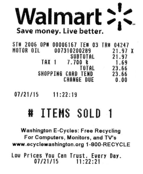 Method To Read A Walmart Receipt? [Codes, Signs + More] January 24, 2023 Jan 22, 2023 by Marques Thomas. ... One most dominating feature on anything Walmart receipt is the purchased buy names, her unique serial numbers, and price with any discounts applied. The extended numeral codification along the bottom is the receipt number.. 