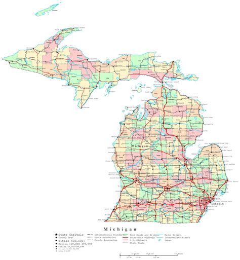 The Upper Peninsula of Michigan is part of the same Great Lakes ecosystem that reigns over Wisconsin's Northwoods, and a glance at any map is enough to see that the UP really is a land extension of Wisconsin. In contrast, there is a water boundary between the UP and Michigan's Lower Peninsula and at no point do the two parts of the state meet.. 