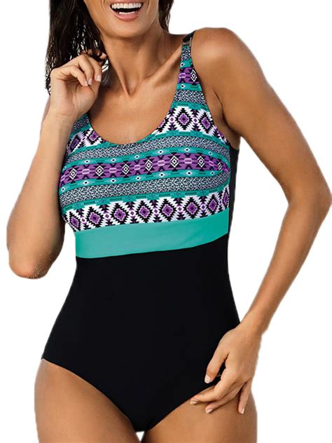 Walmart womens bathing suits. Pedort. Pedort Swimsuit Women Cover Up Womens One Piece Swimsuit Full Coverage Swimwear Black,M. Shipping, arrives by Oct 17. Clearance. +4 sizes. Now $ 2919. $93.78. 