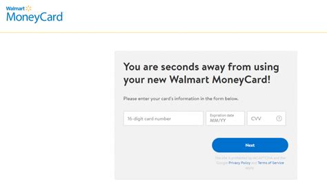 Card at a Walmart store or if you received a temporary card in the mail on an unsolicited basis (each such card, a “limited-use starter card”), you must activate your card by going to https://www.walmartmoneycard.com or using the Walmart MoneyCard mobile app (our “Mobile App”) before you may use the limited-use starter card. Your .... 
