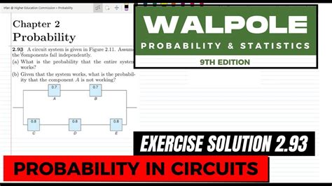 Walpole Probability 9th Edition Statistics Solution