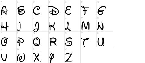 Walt Disney Script v4.1 uppercase