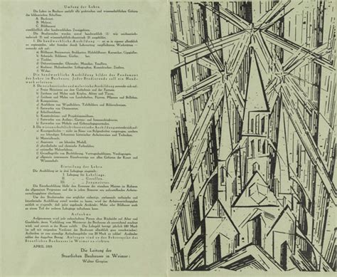 Walter Gropius, “Bauhaus Manifesto and Program” (1919)