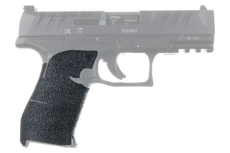 The Walther gun can be customized with various optics and sights, and its slide serrations allow for easy manipulation. Overall, the Walther PDP F Series is a reliable and versatile handgun that provides a comfortable and effective shooting experience. The Walther PDP F Series pistol features reduced trigger reach, grip circumference & slide force.. 