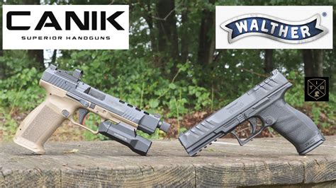 Walther vs canik. Walther critiques their trigger as the best striker fire trigger in the industry.. Ahem at 5.6lbs. IF you wanted a heavier trigger pull for self defense the Walther wins. The Canik Elite should run low 4lbs. Neither are OSP.. Optic ready.. Both are gorgeous and duty proven.. 