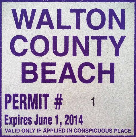 Dog Permits are required for dogs on the beach, and are only available to residents of Walton County and/or property owners in Walton County. Those permits .... 