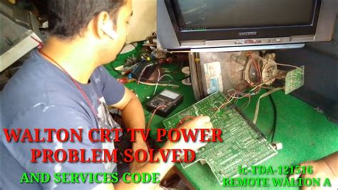 Walton crt tv service code.  It lists over 50 different codes that can be entered usi...