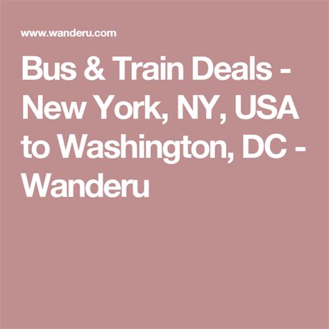 Wanderu ny to dc. Things To Know About Wanderu ny to dc. 
