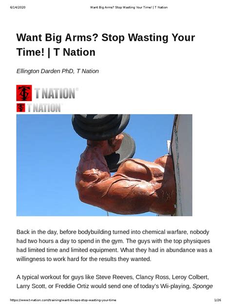 Want Big Arms Stop Wasting Your Time 