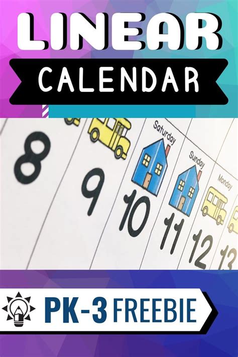 Want to include a Linear Calendar in your Morning Meeting or Circle