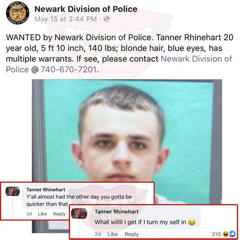 Wanted Ohio man tells police to be 'quicker' looking for him on Facebook post