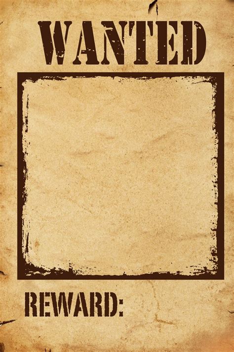 Wanted Picture Template