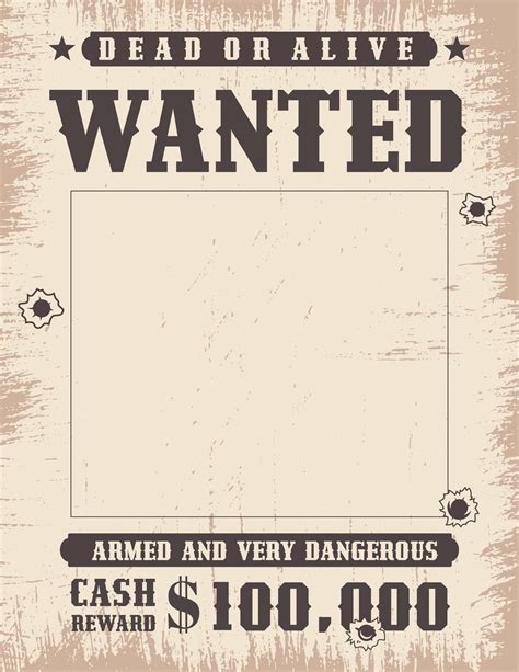 Wanted Poster Word Template