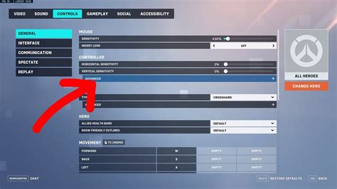 To edit your crosshair in Overwatch 2, press th