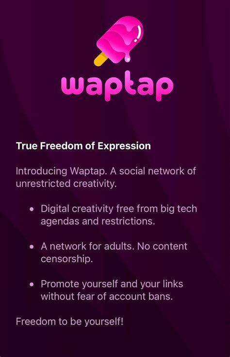 On Waptap, you can post original short-form videos and promote your OnlyFans content without censure. . Waptap