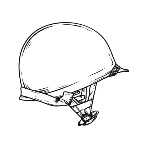 War Helmet Drawing